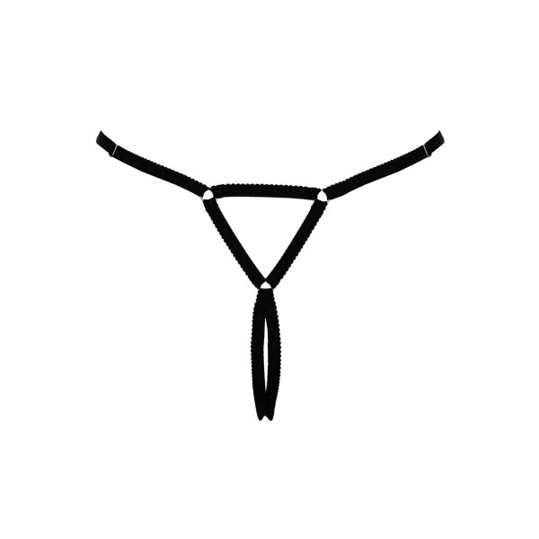 String bijou ouvert noir glamour - Cottelli