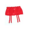 Porte-jarretelles dentelle large Rouge - Litolu Lingerie