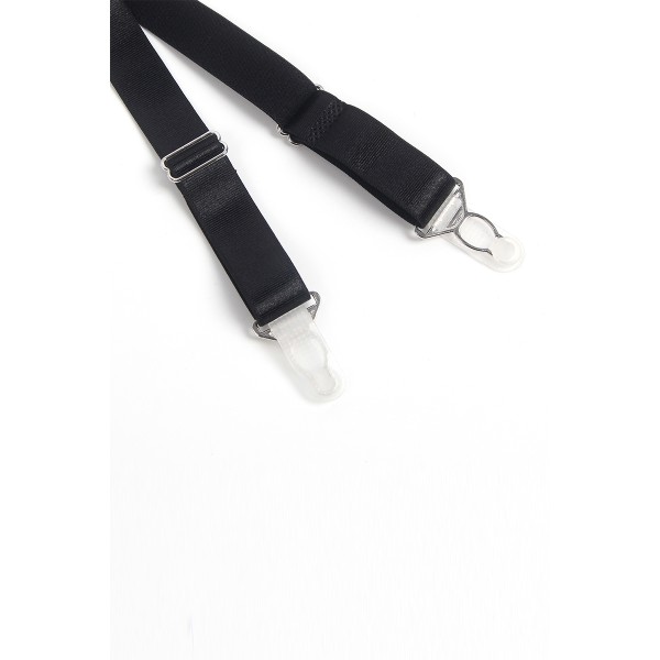 Porte-jarretelles dentelle large Noir - Litolu Lingerie