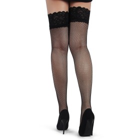 Bas résille jarretière dentelle Noir - Ohyeah