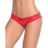 Culotte ouverte rouge ornements façon cage - MAL97RED