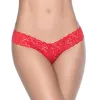 String rouge sexy dentelle - MAL94RED