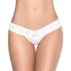 String blanc sexy dentelle - MAL94WHT