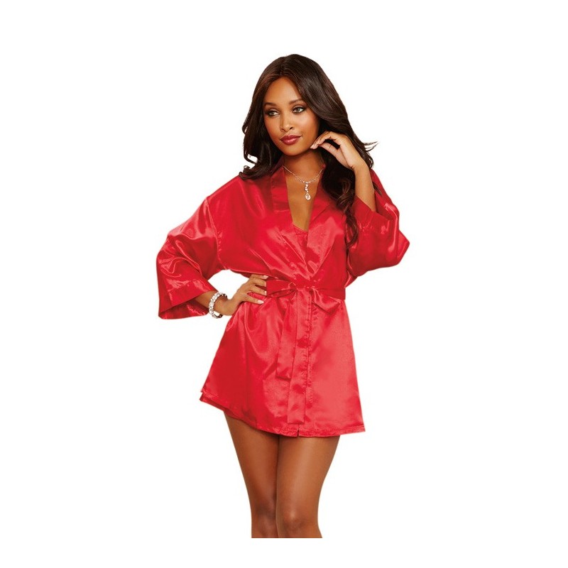 Kimono satin - DG3717RED