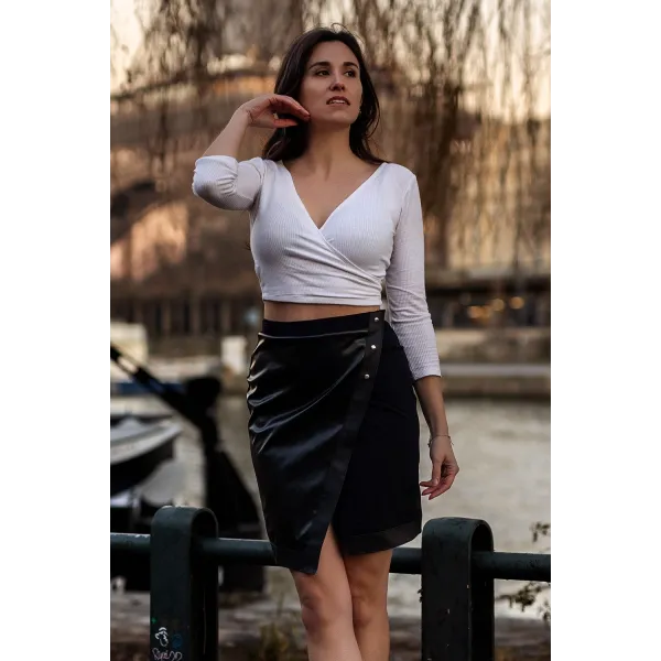 Jupe longue noire Frida - LSL2-LBLK