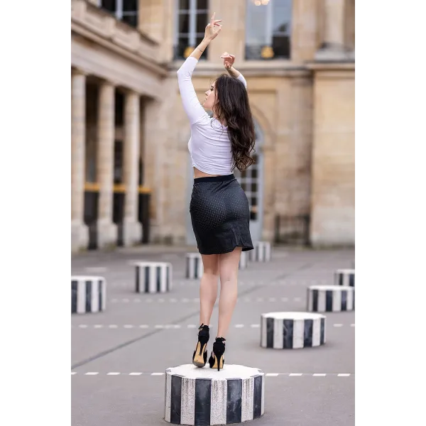 Jupe longue noire Omella - LSL3-LBLK