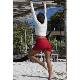 Jupe courte rouge Marina - LSK1-SRED