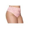 String grande taille dentelle taille haute rose - DG1477XPNK