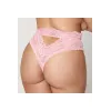 String grande taille dentelle taille haute rose - DG1477XPNK