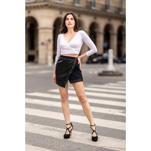 Jupe courte noire Mia - LSL2-SBLK