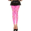Legging rose fluo ajouré petits et grands trous - MH35472NEP