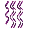 Set de 5 bandeaux satinés violets chevilles poignets et yeux - CC780202006000