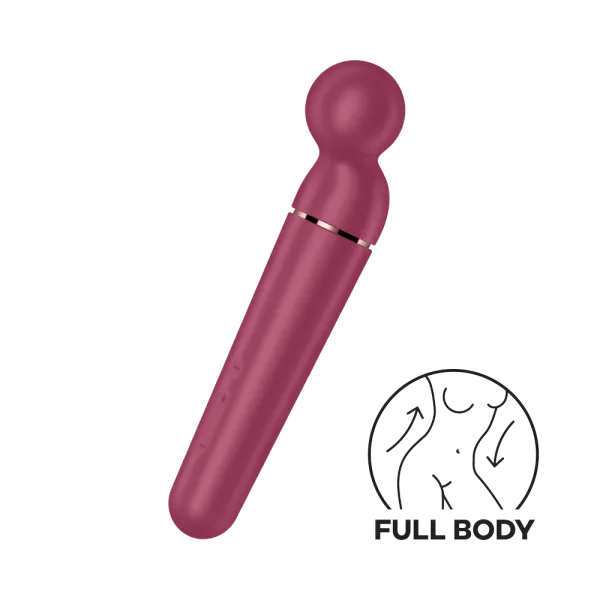 Vibromasseur wand rouge USB 60 vibrations Planet Wand-er Satisfyer - CC597844