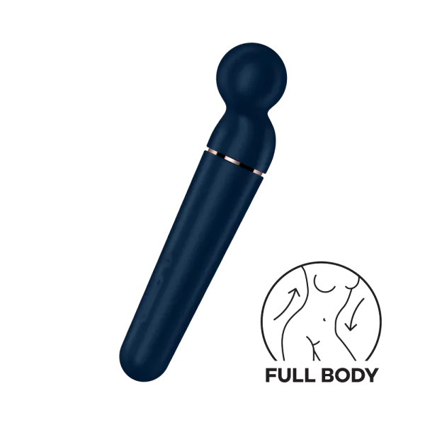 Vibromasseur wand bleu USB 60 vibrations Planet Wand-er Satisfyer - CC597845