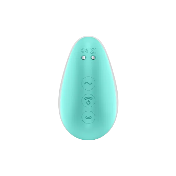 Stimulateur clitoridien par onde de pression sans contact et par vibration USB vert et rose, Pixie Dust Satisfyer - CC597837