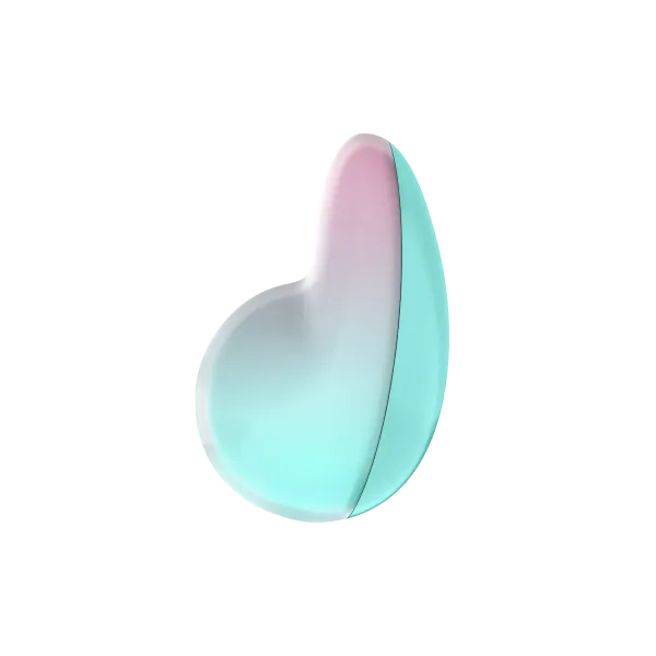 Stimulateur clitoridien par onde de pression sans contact et par vibration USB vert et rose, Pixie Dust Satisfyer - CC597837