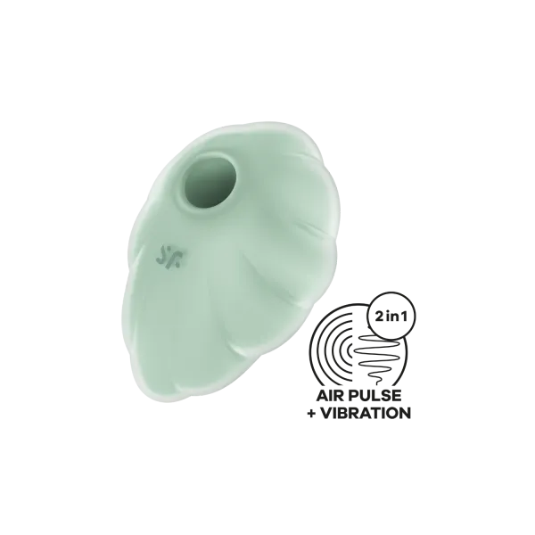 Stimulateur clitoridien par onde de pression sans contact et par vibration USB vert menthe, Cloud Dancer Satisfyer - CC597838