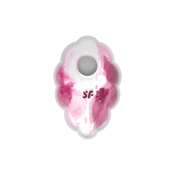 Stimulateur clitoridien par onde de pression sans contact et par vibration USB rose et blanc, Cloud Dancer Satisfyer - CC597839