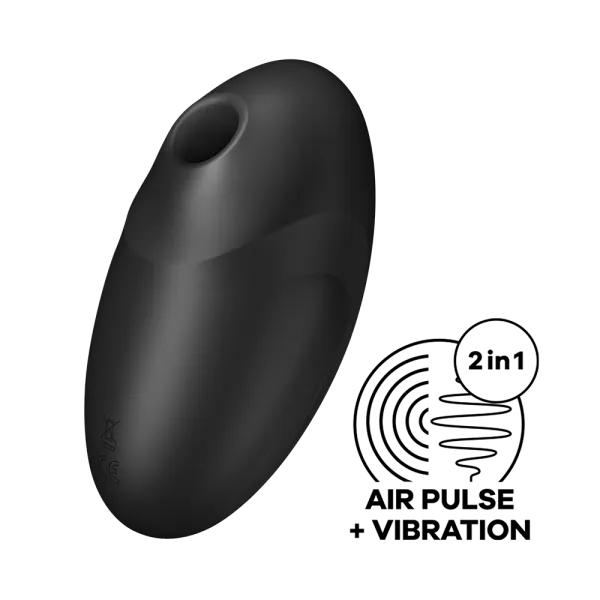 Stimulateur clitoridien par air pulsé et vibration noir USB Vulva Lover 3 Satisfyer - CC597827