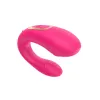 Vibromasseur de couple rose, USB avec 2 moteurs pour stimulation Point G et clitoridienne avec télécommande - TOD-062PNK