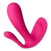 3 en 1 Vibromasseurs et stimulateur clitoridien rose connecté Top Secret  Satisfyer - CC597755