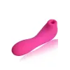 Vibromasseur rose avec 20 programmes de vibration et stimulation clitoridien à membrane picots USB - CR-CAV013