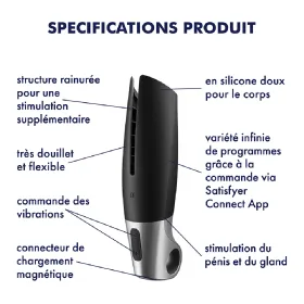 Masturbateur connecté USB Power Masturbator - CC597810