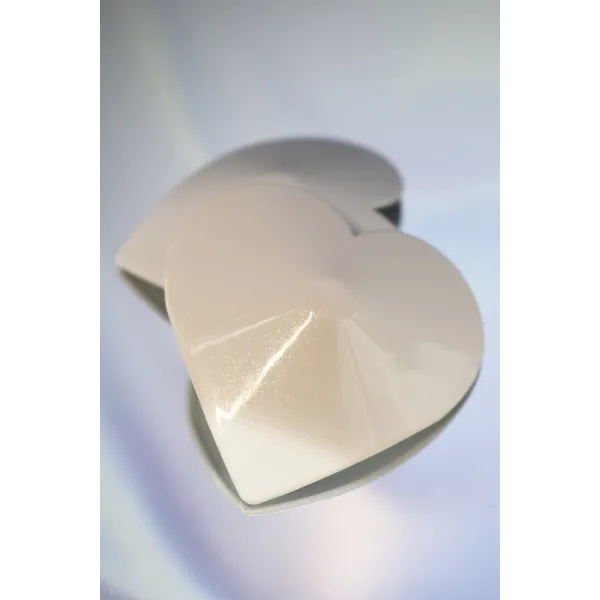 Nipple Métal blanc Cache tétons cœur - 201200106