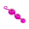 Triple boules de Geisha rose verre et silicone - CC571002