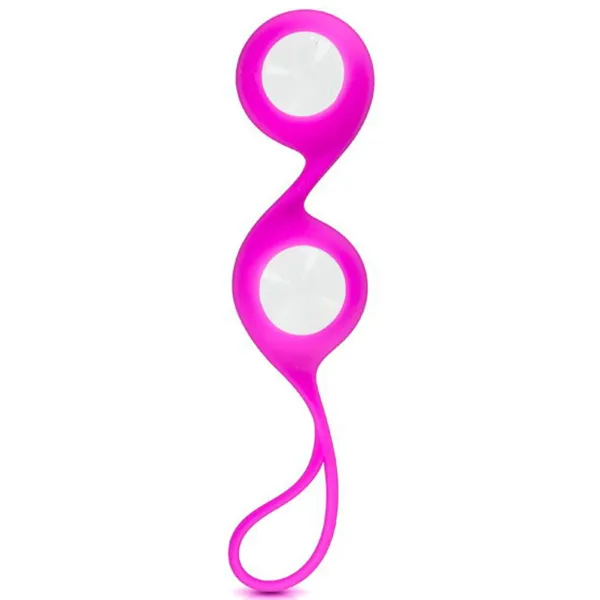 Boules de Geisha rose verre et silicone - CC571001