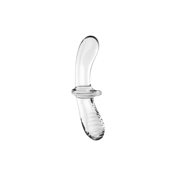 Gode en verre borosilicaté massif transparent Double Crystal Satisfyer - CC597829