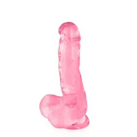 Gode jelly rose ventouse taille M 17.5cm - CC570130