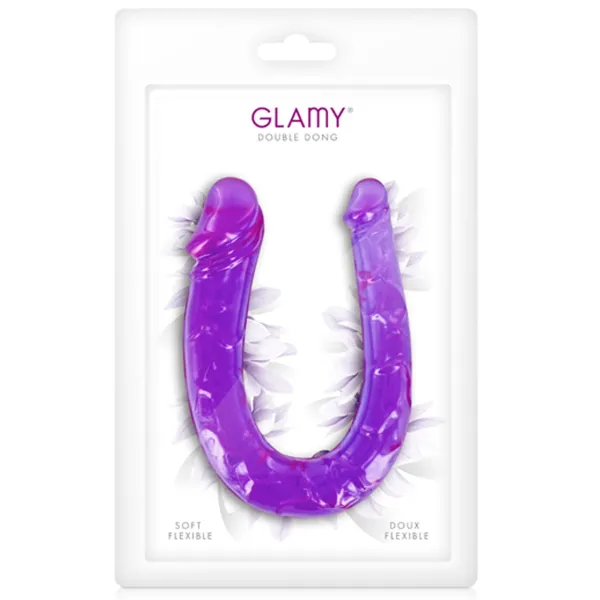 Double dong gode fléxible violet 29.5cm - CC570045