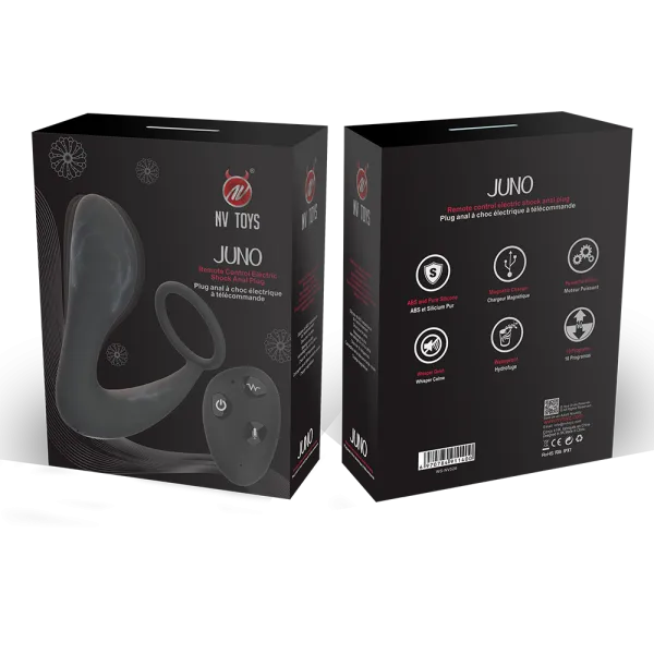 Stimulateur de prostate télécommandé avec micro décharge électrique et avec option commande vocale JUNO - WS-NV526