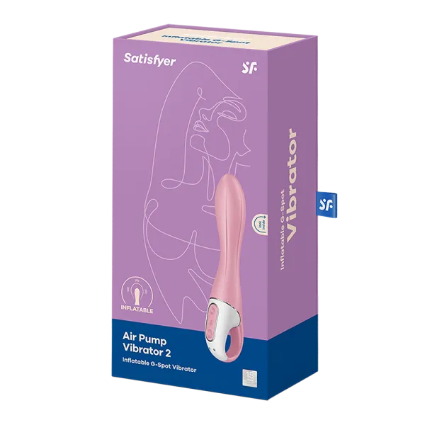Vibromasseur gonflable G-Spot rose USB Air Pump Vibrator 2 Satisfyer