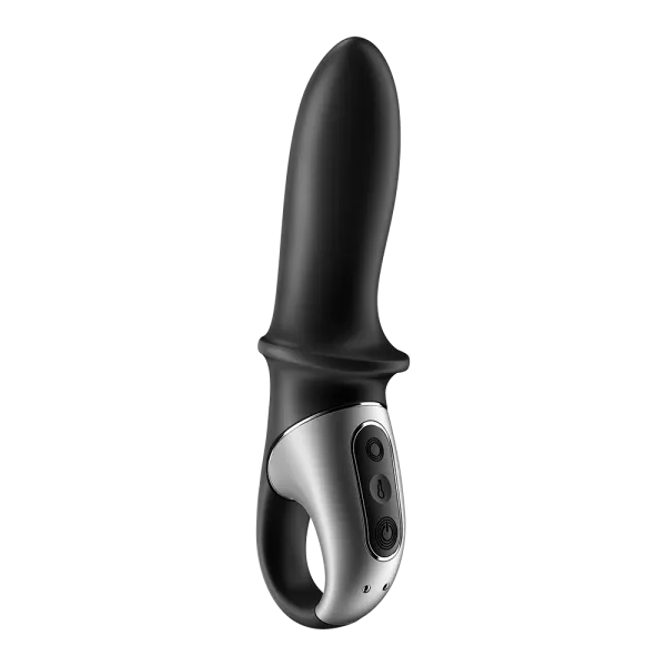 Vibromasseur noir USB, chauffant et connecté Hot Passion Satisfyer - CC597790