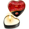 Mini bougie de massage pêche de vigne boîte coeur 35ml - CC826069