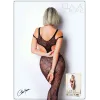 Body noir avec ouverture sexy - Le Numéro 3 - Collection Bodystocking - CM99003