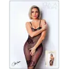 Bodystocking résille noire avec fine bretelles - Le Numéro 6 - Collection Bodystocking - CM99006
